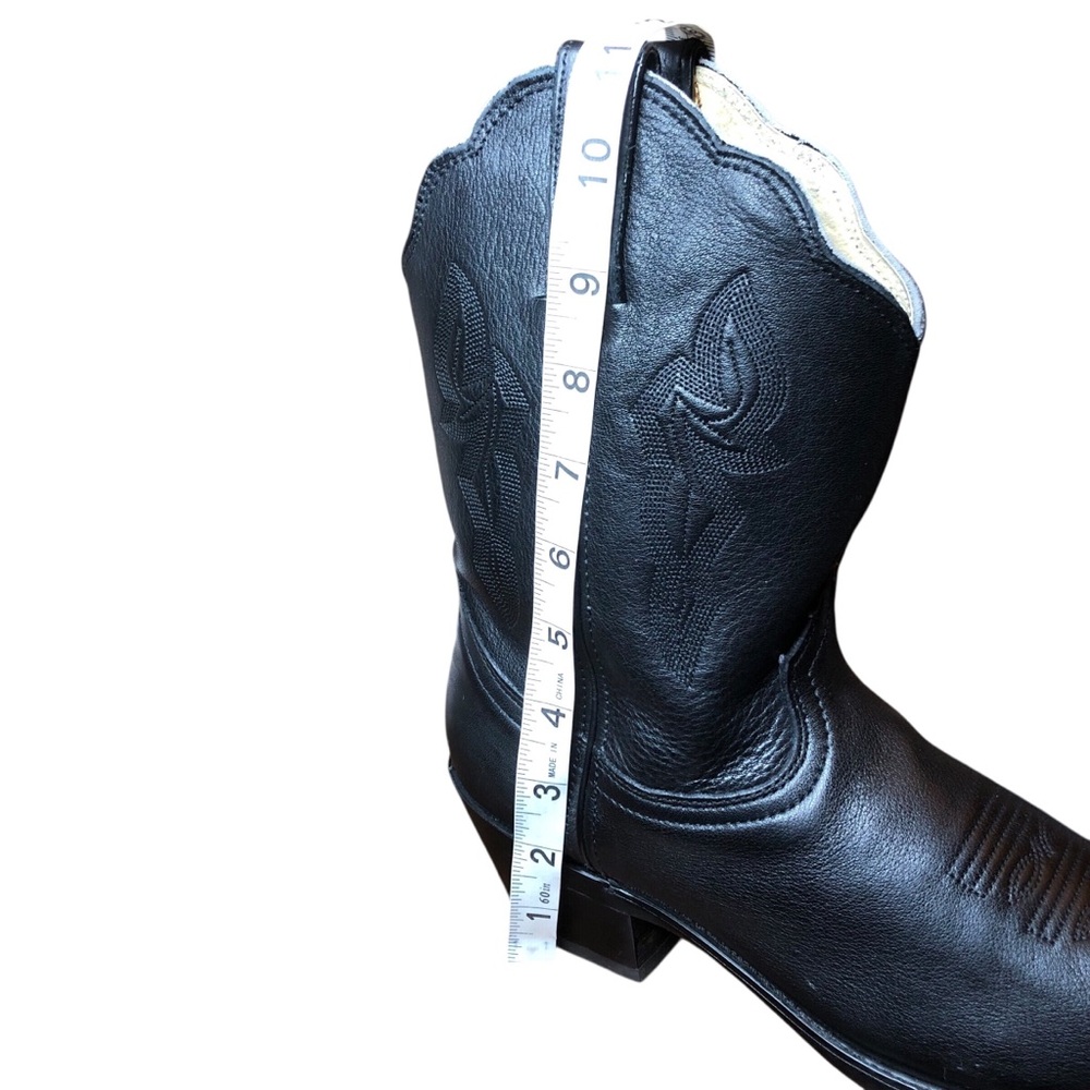 Durango Women’s Western Cowboy Boots Size 9 Black Leather Mid-Calf Cowgirl - Picture 12 of 15